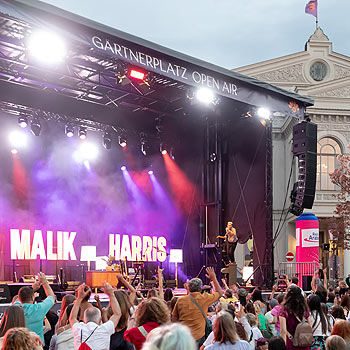 Gärtnerplatz Open Air, u.a. mit Malik Harris am Abend des (©Foto: Matthias Rüby) 